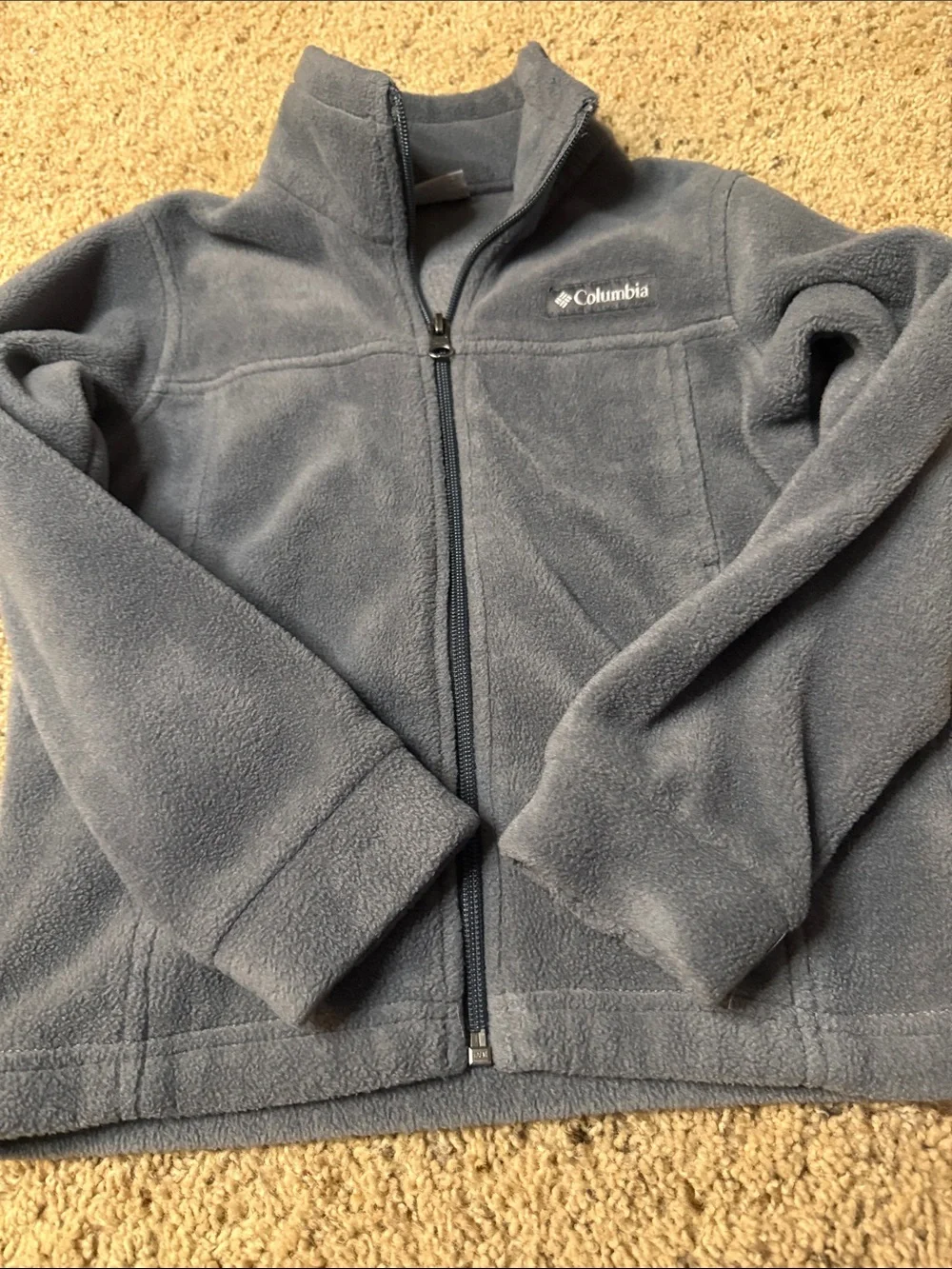 Columbia Kids Gray Full-Zip Fleece Jacket